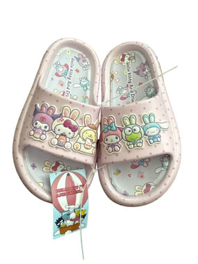 Hello Kitty & Friends Pink Character Slide Sandals - size 2/3